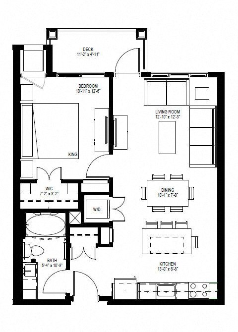 Millberry_1 Bedroom Floor Plan at Millberry Apartments, Minnesota